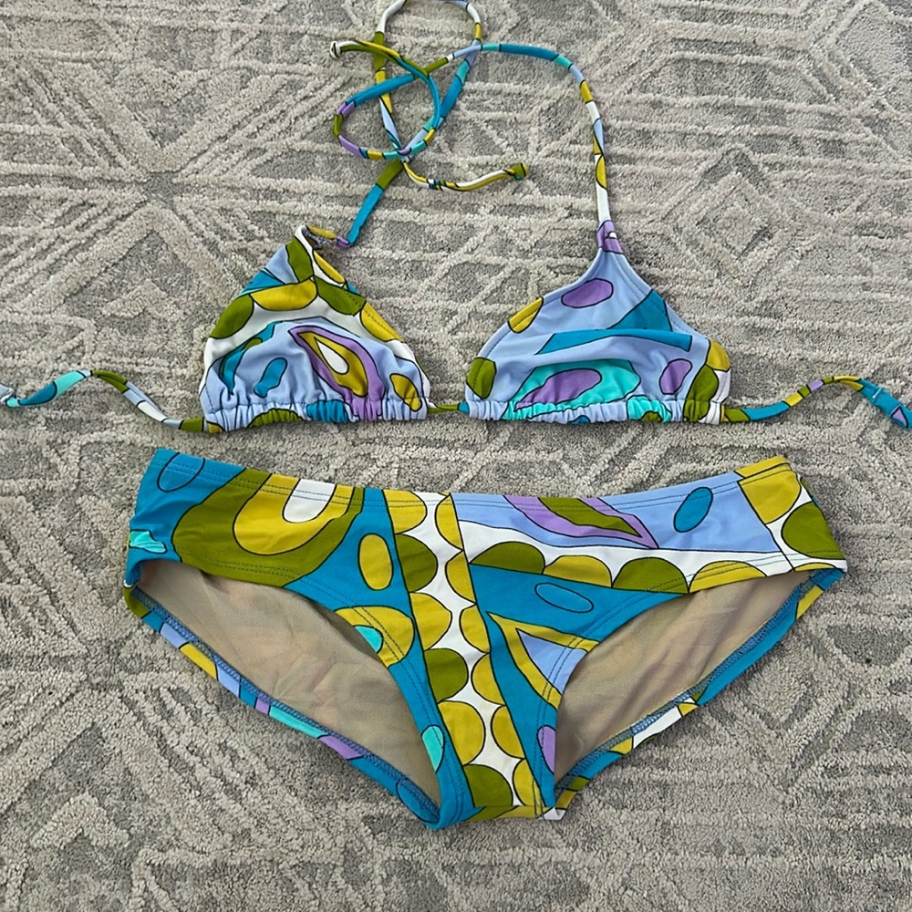 Pucci print hipster bikini size small